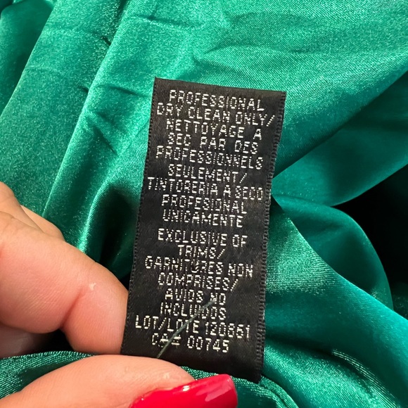 ML Monique Lhuillier Ivy Green Lace Mini Formal Event Dress Sleeveless - Picture 7 of 7